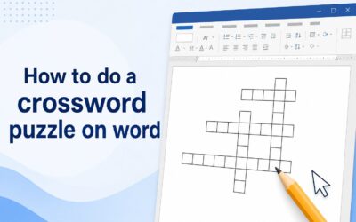 How to Do a Crossword Puzzle on Word: Step-by-Step Guide
