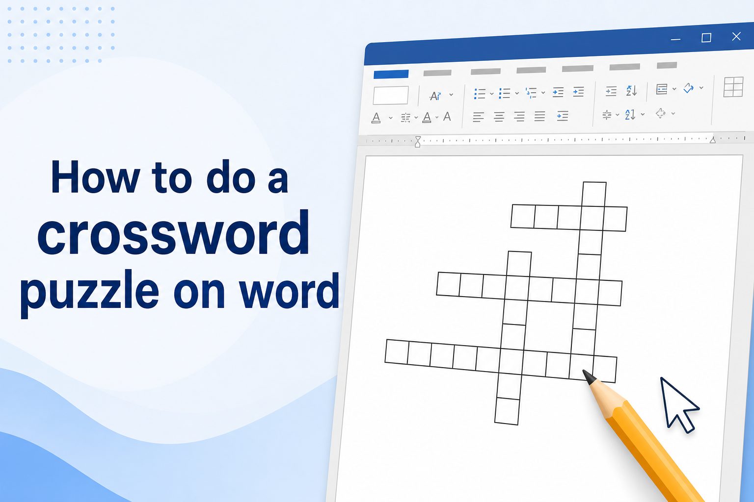 how-to-do-a-crossword-puzzle-on-word-e957 Crossword puzzle grid being created in Microsoft Word