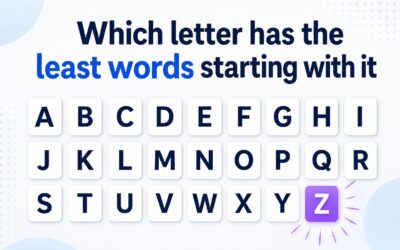 Which Letter Has the Least Words Starting With It?